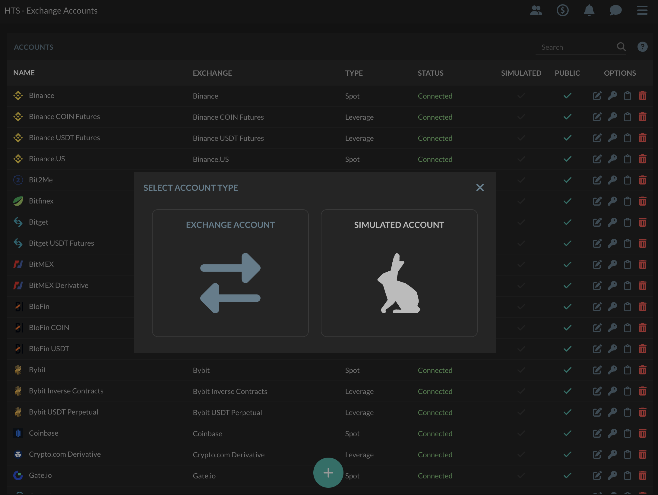Connect your exchange with API keys