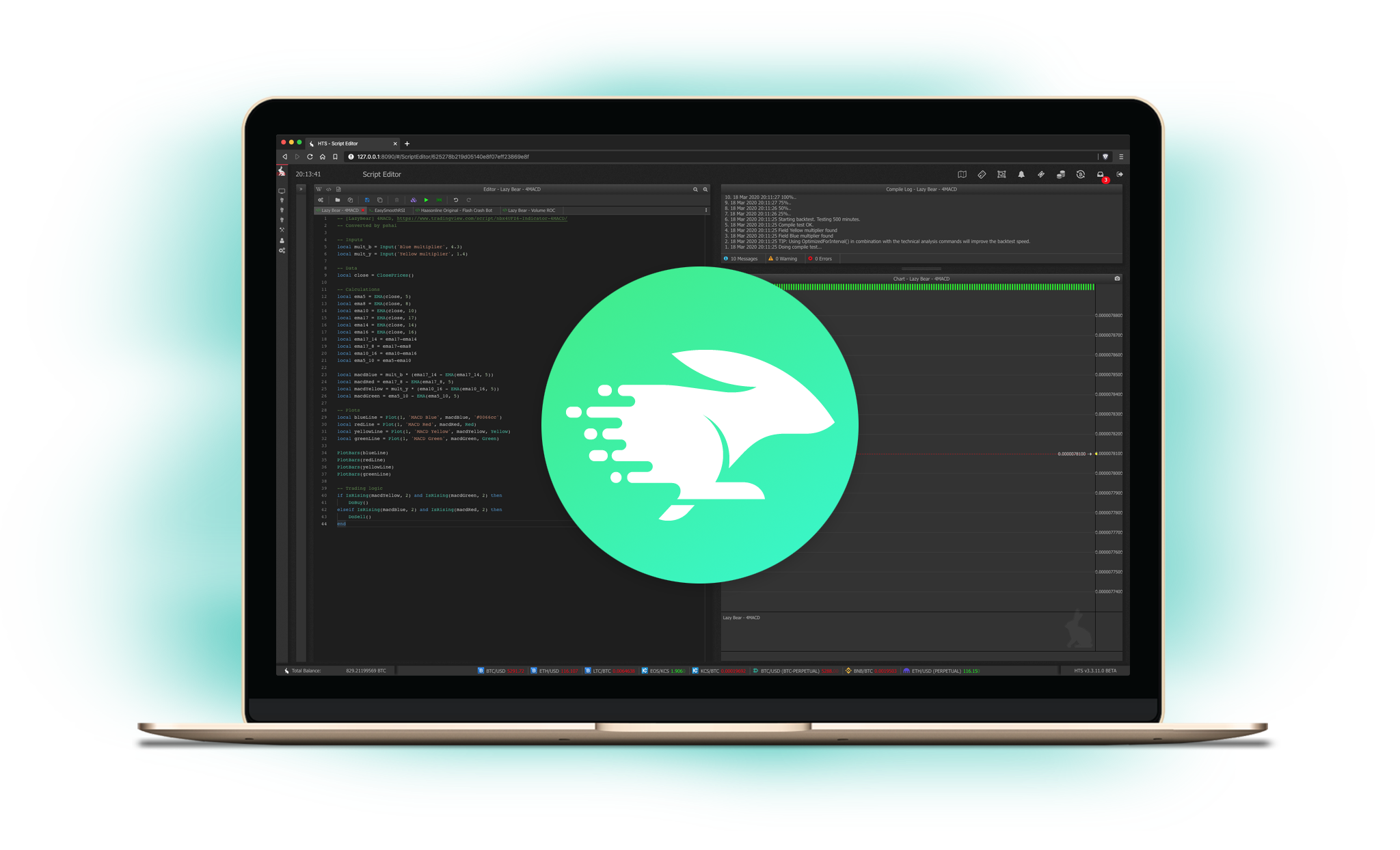 Paper Trade. Backtest. Debug.